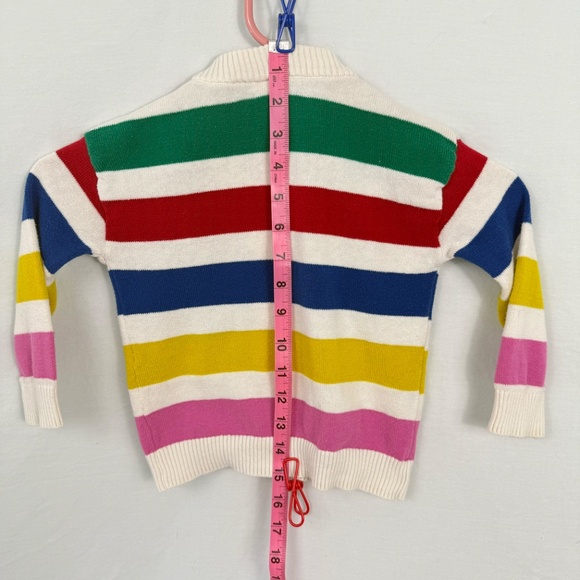 Disney 100 Stripe Cardigan Sweater with Stripes and Mini-mouse Emblem Size 3T - Picture 8 of 10